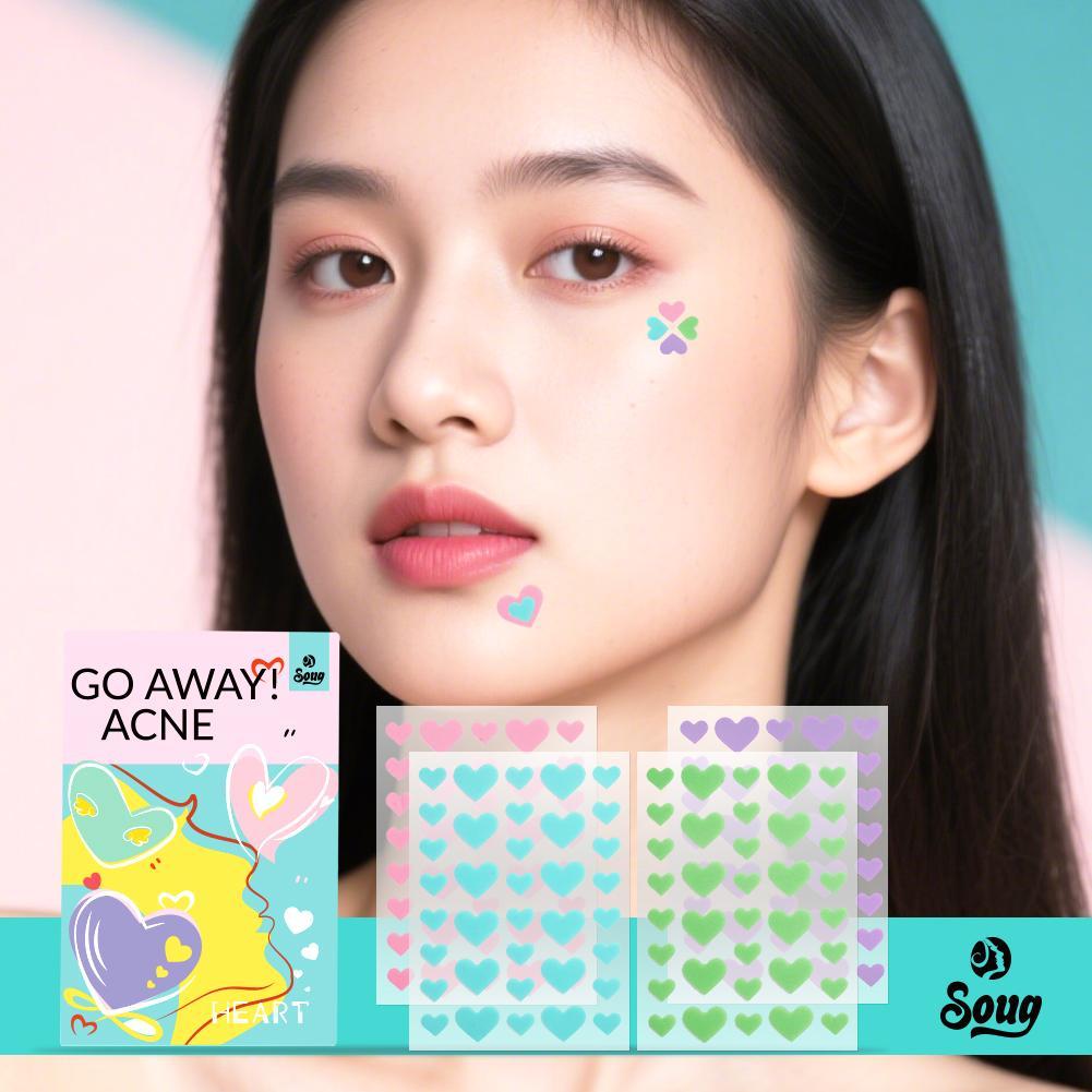 Kirim Dalam 24 Jam Acne Patch Pink / Plester Jerawat Warna Merah Muda Star Love -Patch Jerawat Warna