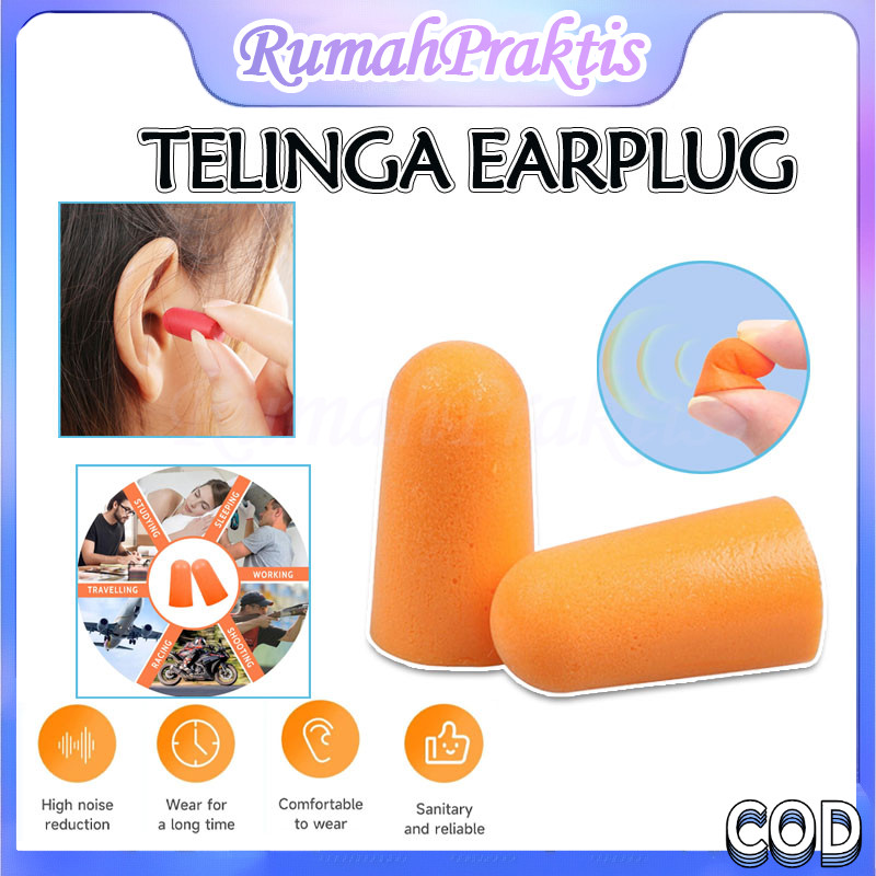 alat sumbat penyumbat penutup tutup telinga kuping earplug anti bising/earplug /