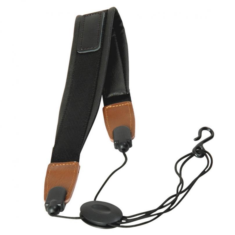 Genuine Leather End Single Shoulder Saxophone Neck Strap for Alto Tenor Soprano Saxophone / Clarinet