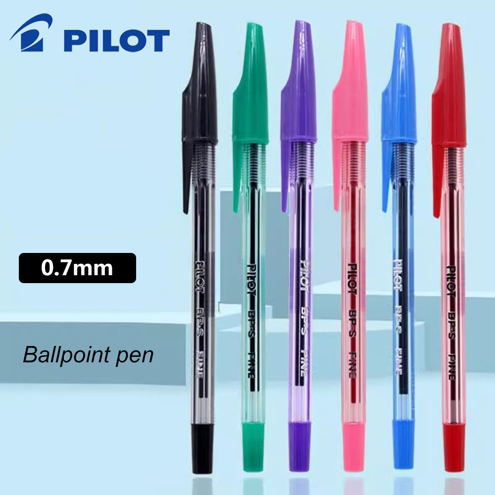 6/12pcs Japan PILOT Ballpoint Pens BP-SF Color 0.7mm Bullet Head Oil Pen Classic for Writing Signatu