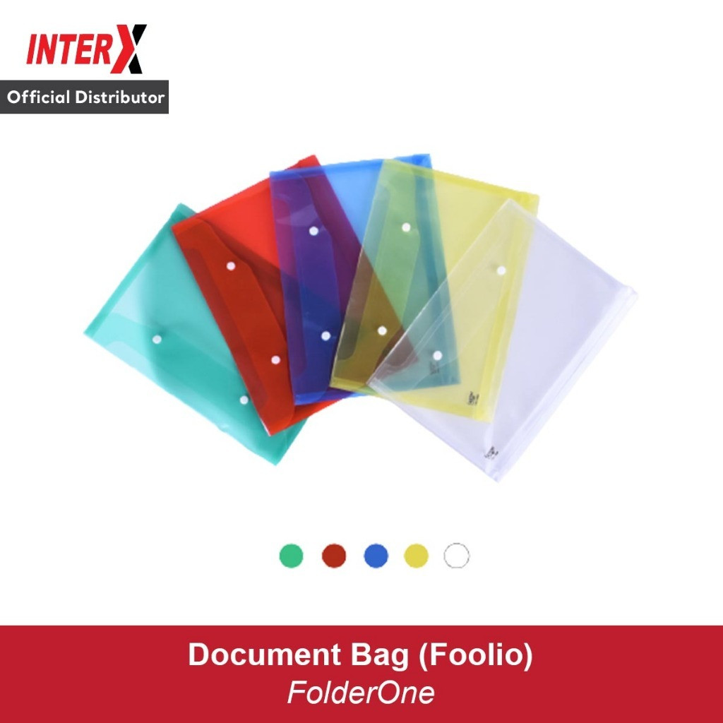 Map Kancing Plastik Folder One (Premium) / Map Plastik Kancing Folder One Ukuran Folio F4 / Map Clip