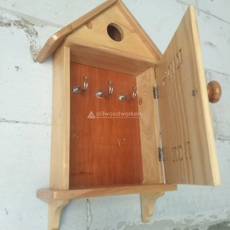 Key Box / Tempat Kunci Kayu Natural / Kotak gantungan Kunci /Box Penyimpanan Kunci/Key Box Organizer
