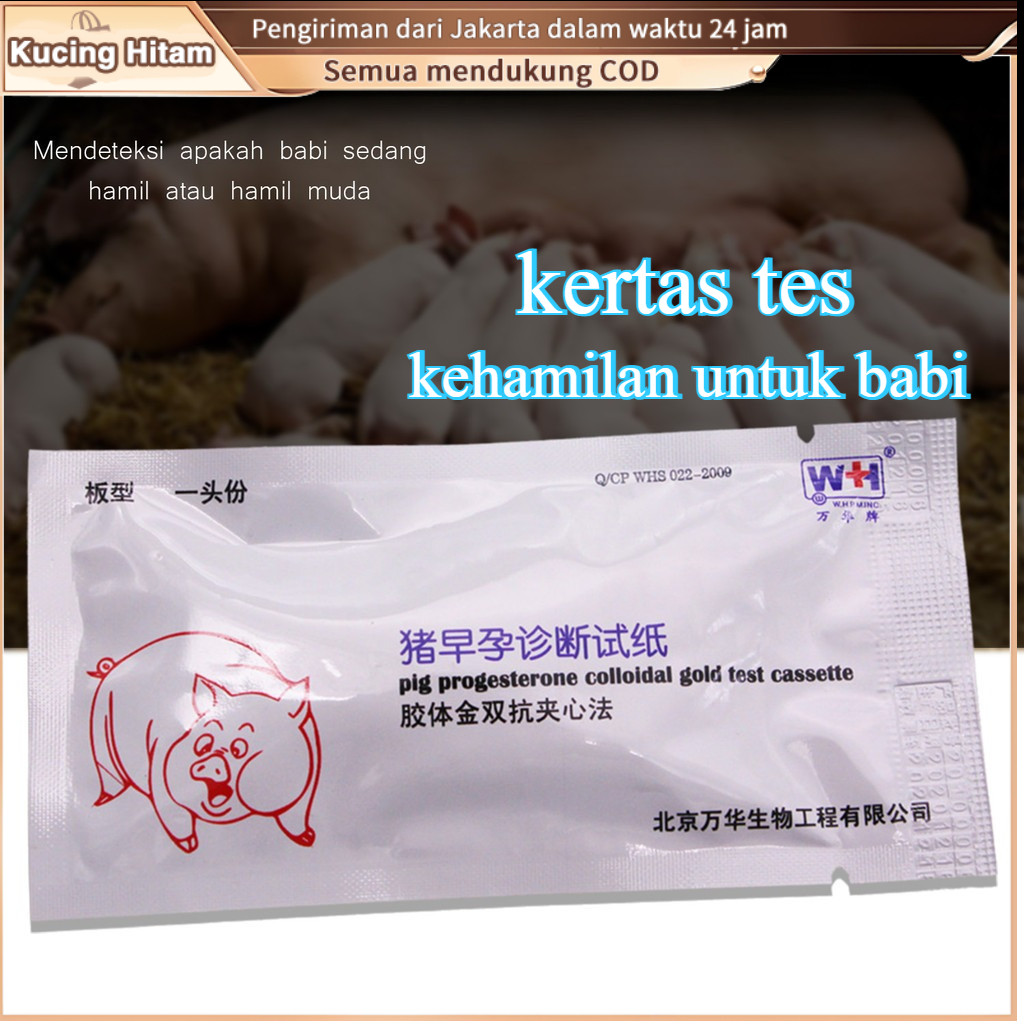 1PCS Strip Tes Kehamilan Babi Sapi Taburan Progesteron Koloid Kaset Tes Emas Alat Pertanian Ternak K