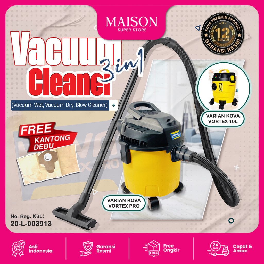 Kova Vacuum Cleaner 3 in 1 Vacuum Sedot Debu