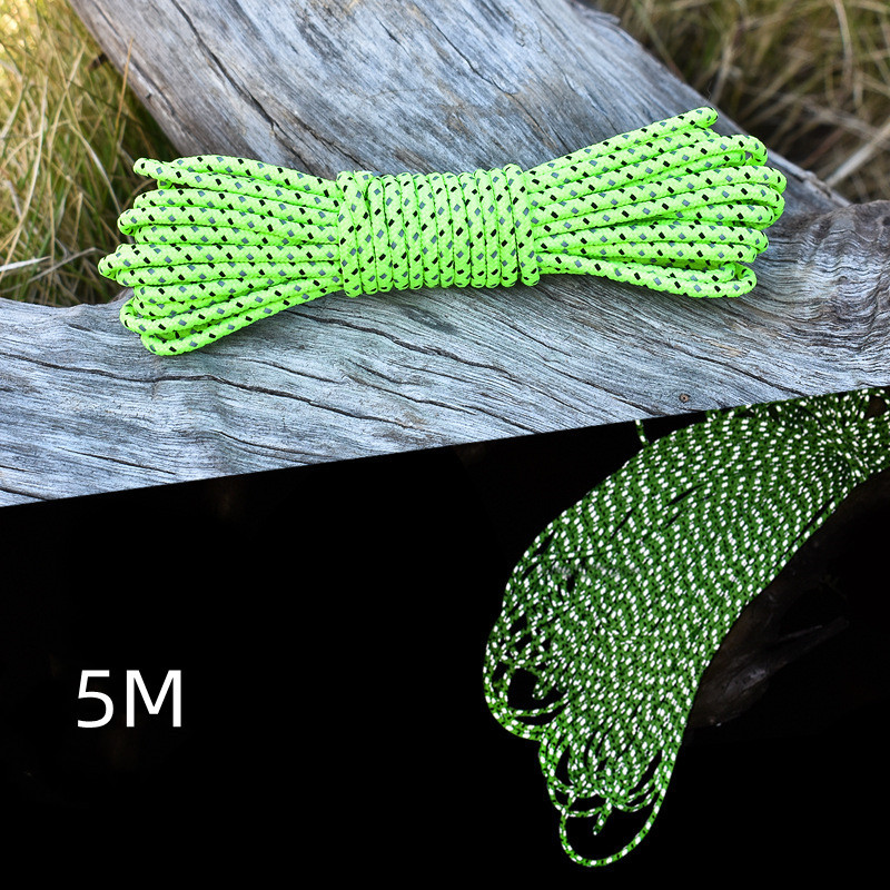 50M Multifunctional Outdoor Paracord Luminous Umbrella Rope Reflective Survival Rescue Umbrella Rope