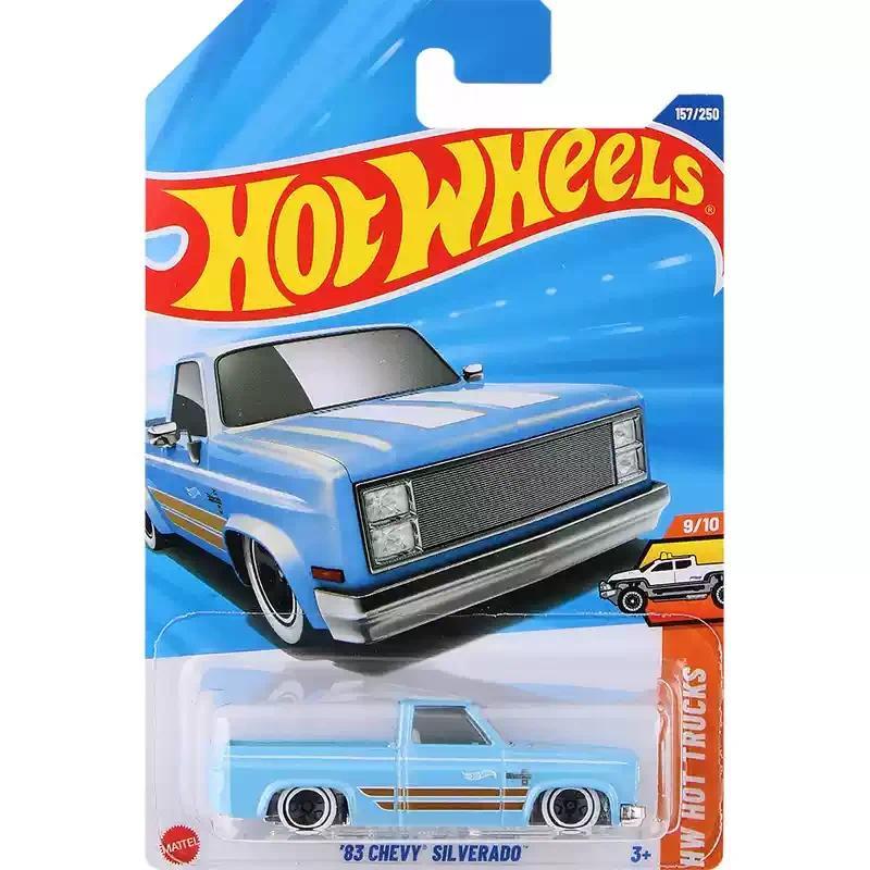 2025G Original Hot Wheels Car 83 Chevy Silverado Toys for Boys 1/64 Diecast Voiture Alloy Model HW T