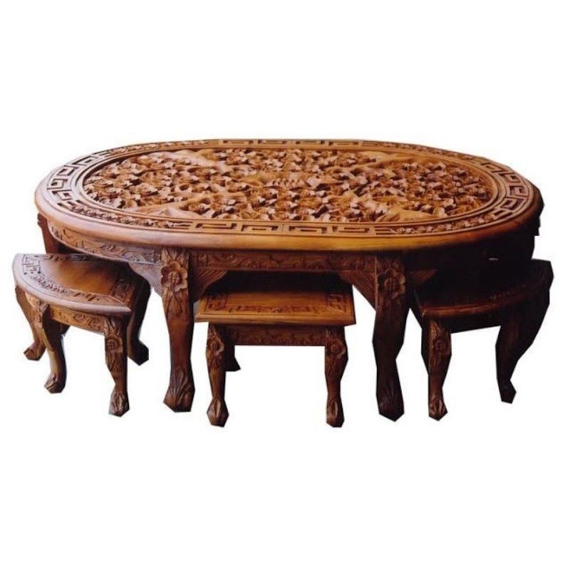 meja makan lesehan oshin kayu jati/ meja Oshin meja lesehan minimalis