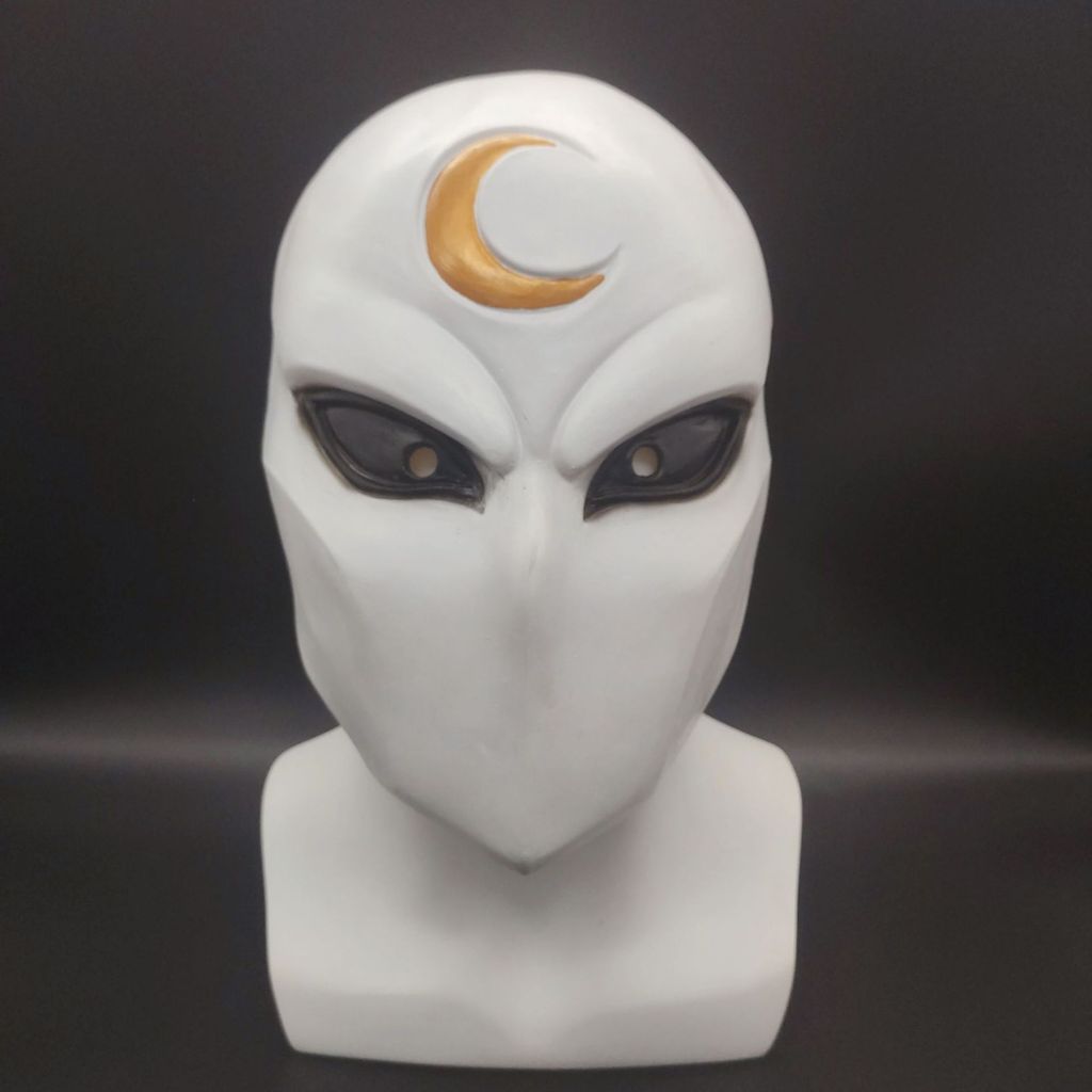 Bulex Super Hero Moon Knight Cosplay Costume Latex Masks Helmet Masquerade Halloween Accessories Par