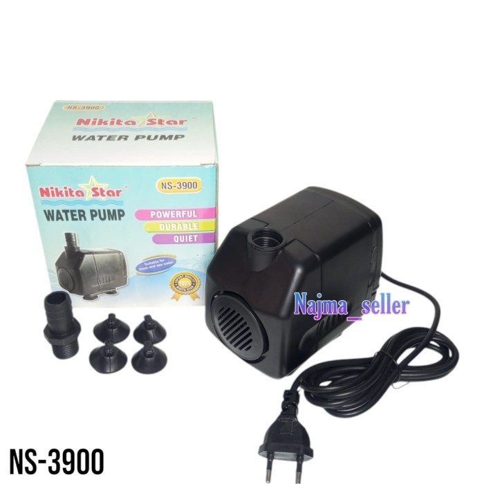 Mesin Pompa Filter Kolam ikan. seri 3900. Bisa untuk Filterisasi dan Air Mancur. F.max 3000L/H. H.ma