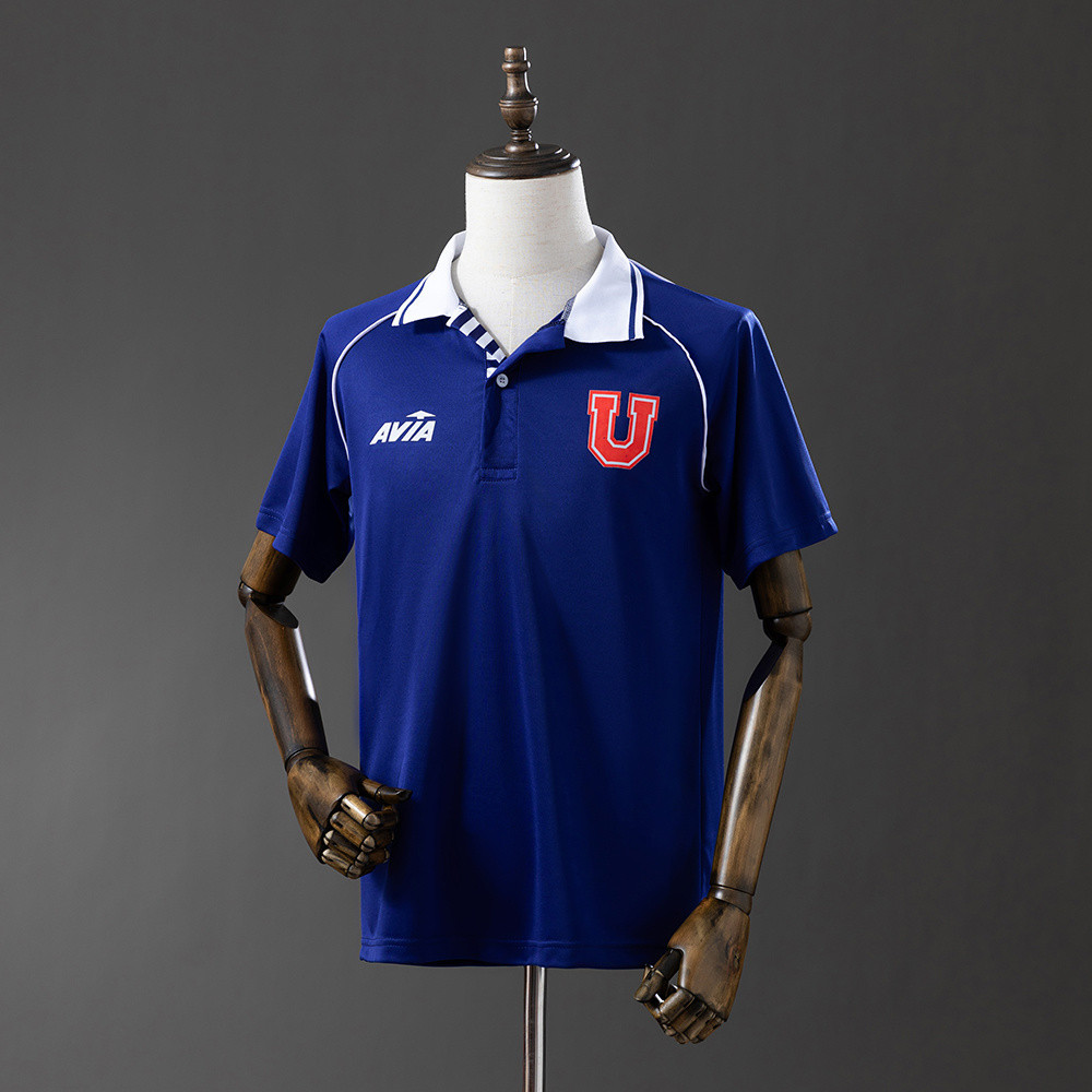 Jersey Universidad de Chile 1993 Home Retro T shirt pria