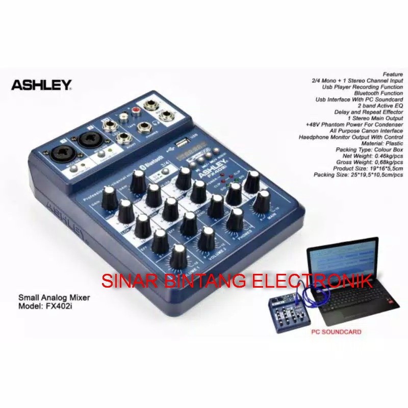 mixer audio Ashley FX 402i/fx402i mini mixer.original - fx-402