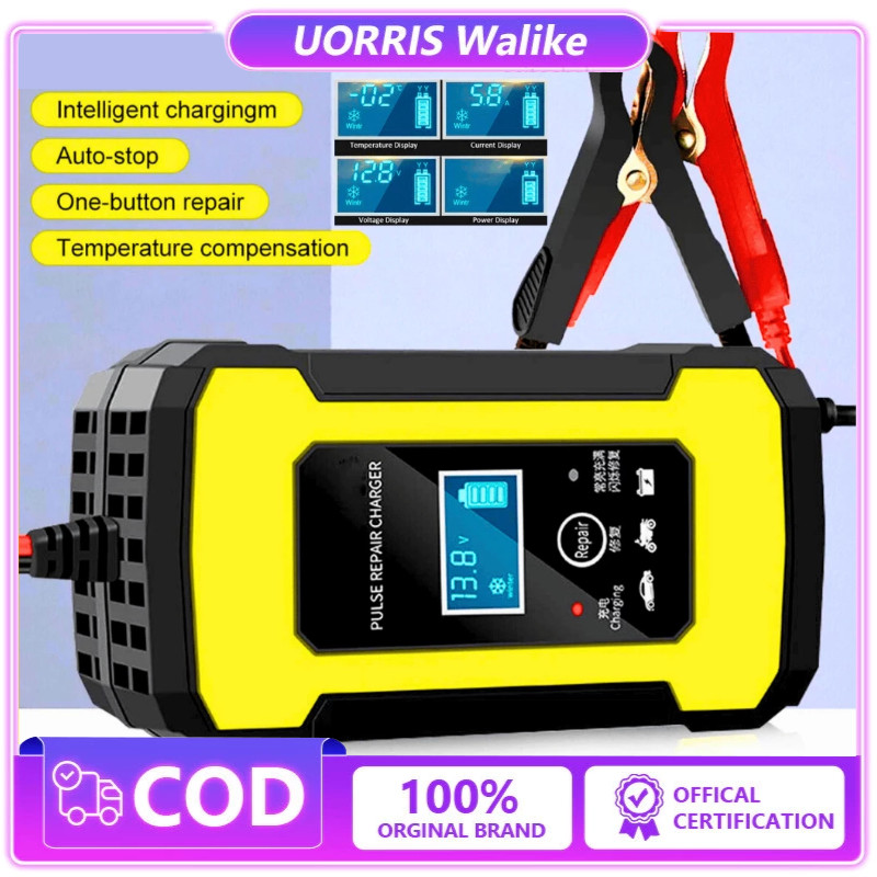 Charger Aki Motor Charger Aki Mobil Intelligent Battery Charger Aki Mobil 12V 6A Charger Aki 12V 6A 