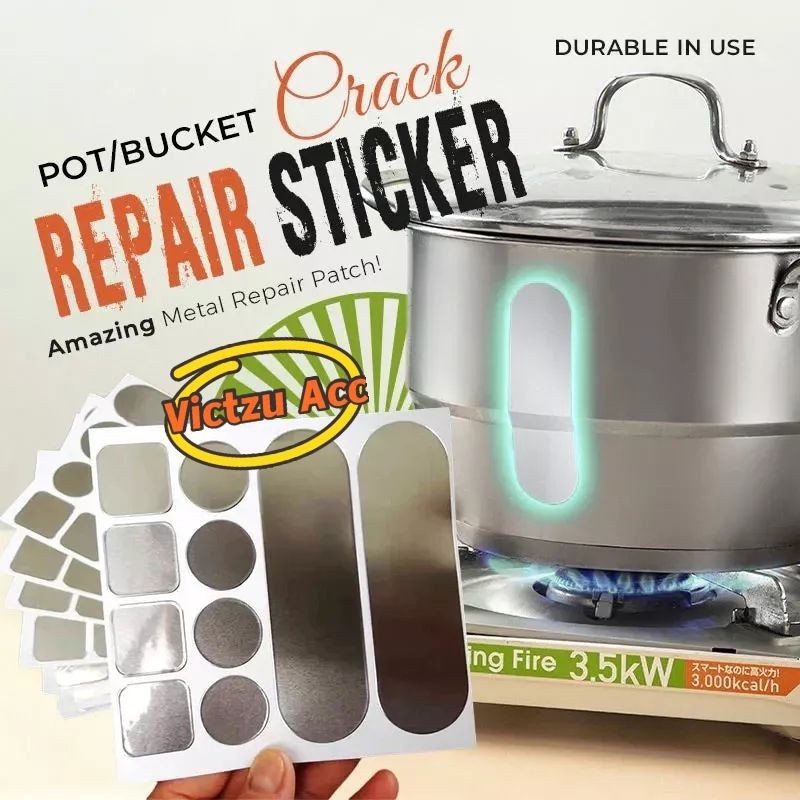 Lem Tambal Panci Bocor 10pcs/Lembar Perekat Penambal Lubang Panci Lem Panci TOKOKOAMIAU