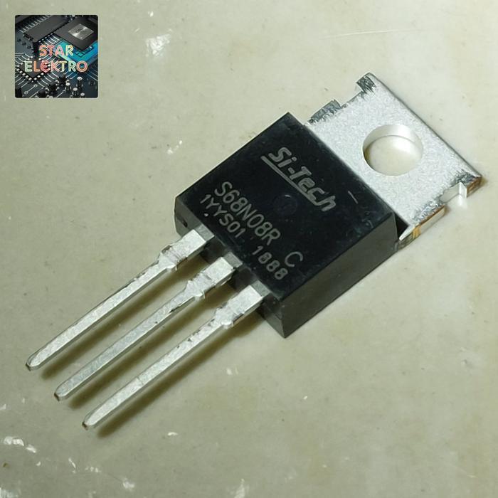 S68N08R C To-220 Si-Tech S68N08RC 68N08 Mosfet 80A 68V Transistor FET N-Channel 68N08R TERBAIK...