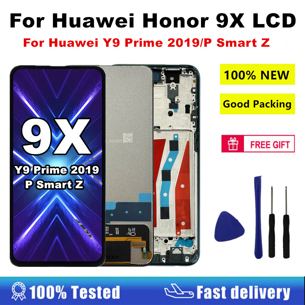 9X LCD For Huawei Honor 9X Premium LCD splay Tou Screen gitizer For Huawei P Smart Z Y9 Prime 2019 L
