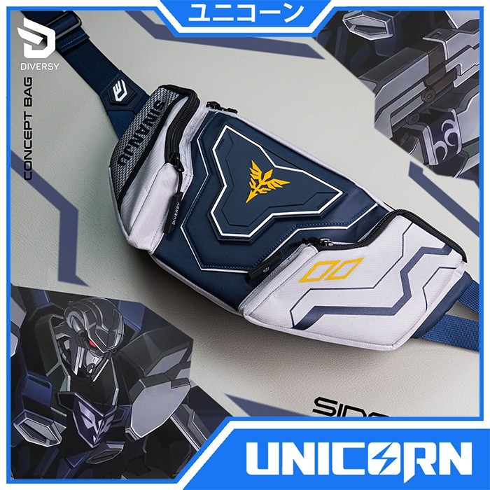 Diversy Waist Bag Sinanju Stein / Tas Pinggang Gundam