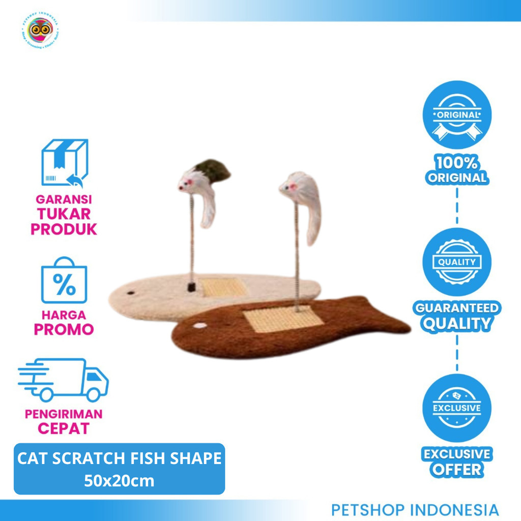 LILO PET Cat Scratch Interactive Toy - Mouse Spring Toy Mainan Garukan Kucing