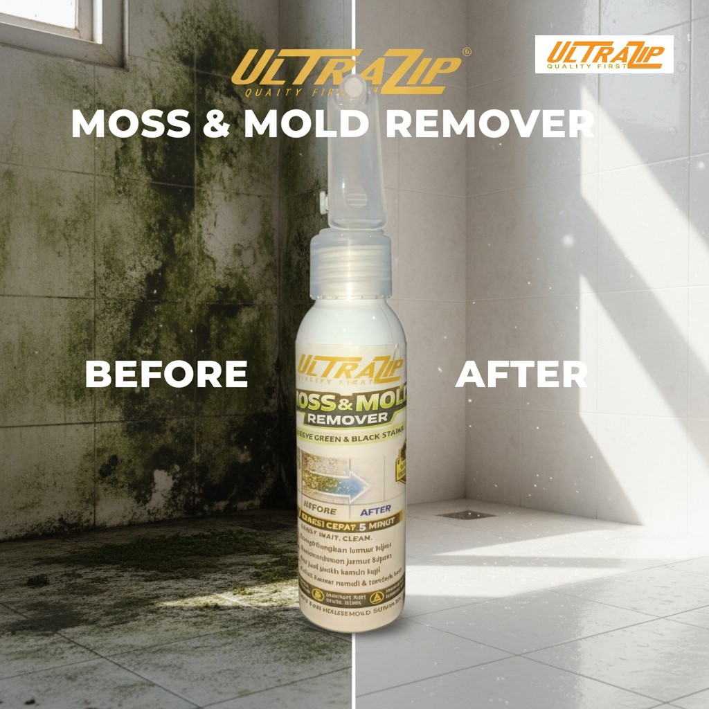 ANTI JAMUR & LUMUT - DINDING ANTI JAMUR & ANTI LUMUT - PEMBERSIH JAMUR & LUMUT - MOSS AND MOLD REMOV