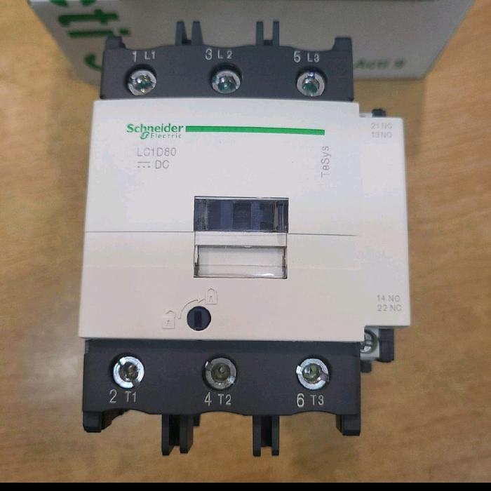 CONTACTOR LC1D80MD 220VDC 37KW SCHNEIDER