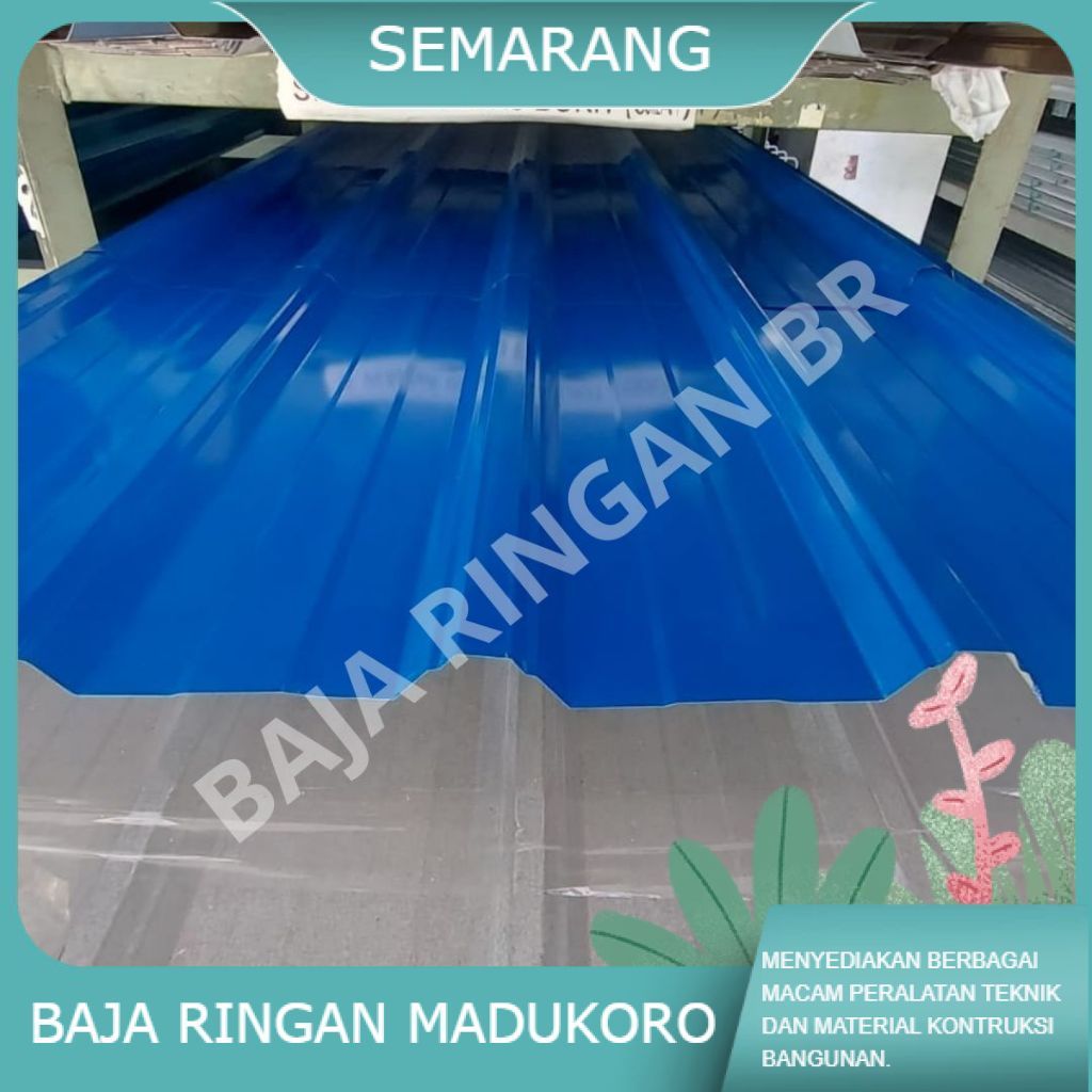 ATAP GALVALUME SPANDECK WARNA BIRU BROMO