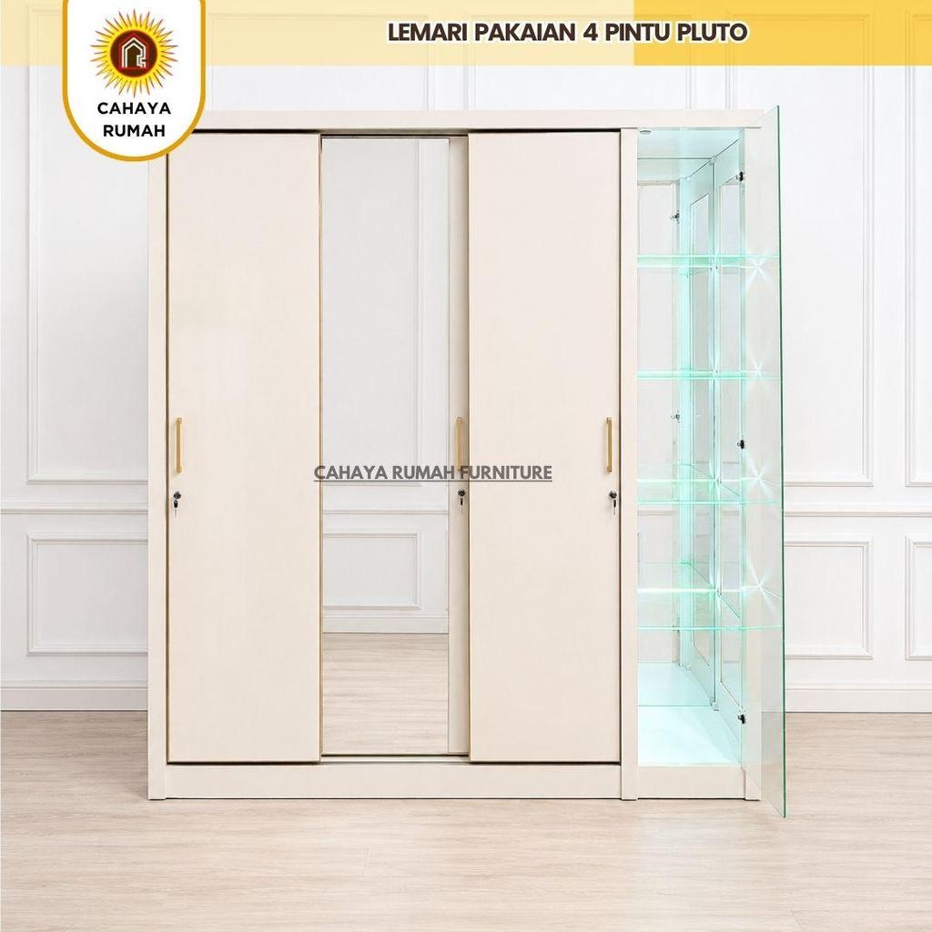 CAHAYA RUMAH - LEMARI PAKAIAN 4 PINTU PLUTO / HPL / MINIMALIS / MODERN / CUSTOM