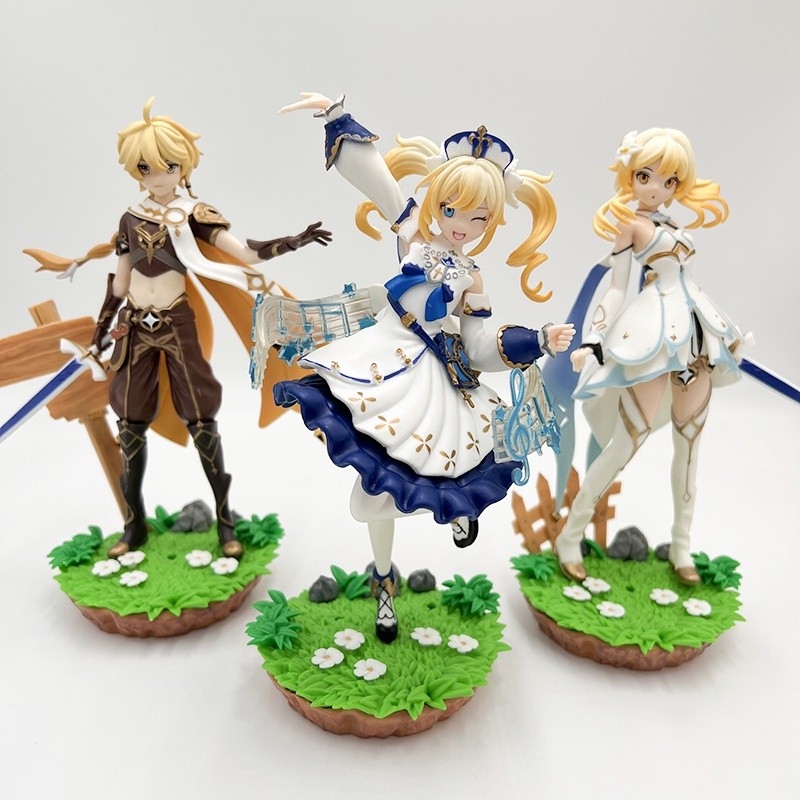 Figure Genshin Impact Aether Lumine Barbara Anime 20cm
