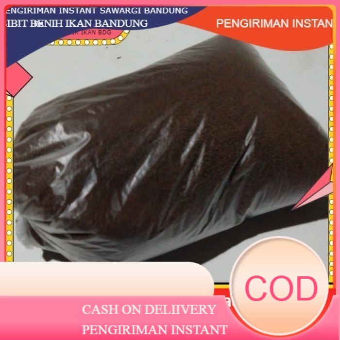 Pakan ikan ukuran 1MM 500 Gram - pakan ikan lele , nila , patin , bawal , ikan mas , gurame , ikan h