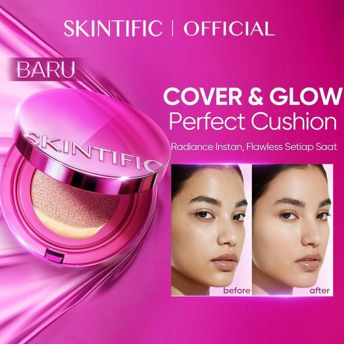 NADASMARASATUSATU - [RIA RICIS EXCLUSIVE]  SKINTIFIC MAKE UP 1 SET LENGKAP GLOW CUSHION + ULTRA COVE