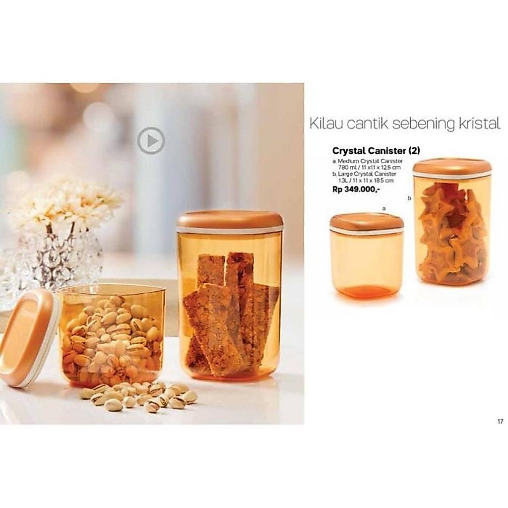 Tupperware Crystal Canister