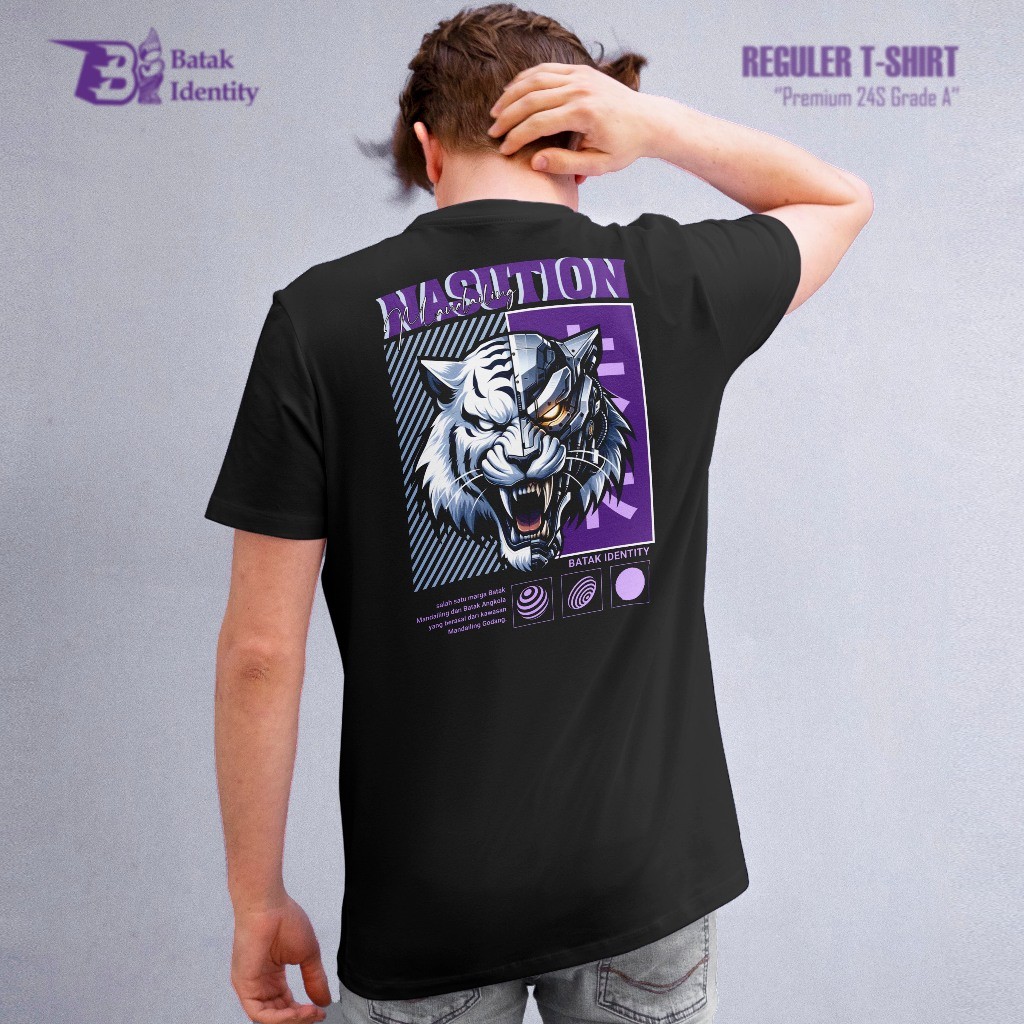 Baju NASUTION - Batak Identity - Kaos Marga Batak NASUTION Premium  24S CYR1