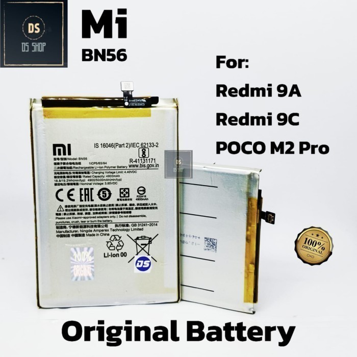 BATERAI HP XIAOMI REDMI 9A / 9C BN56 ORIGINAL 100% Batrai ORI BN 56