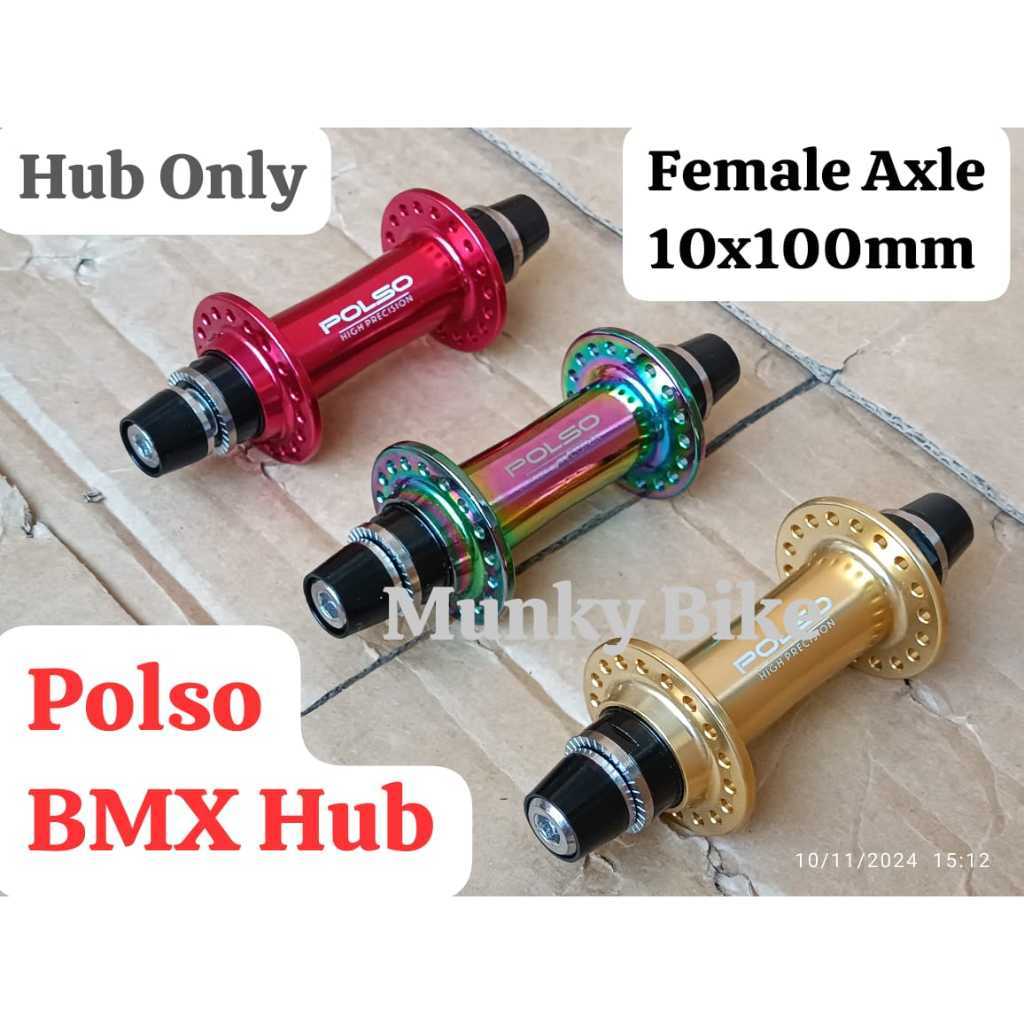 Foto Polso Hub Depan Saja 10x100 BMX Race Female Axle 10 x 100 36 hole 36H Bearing