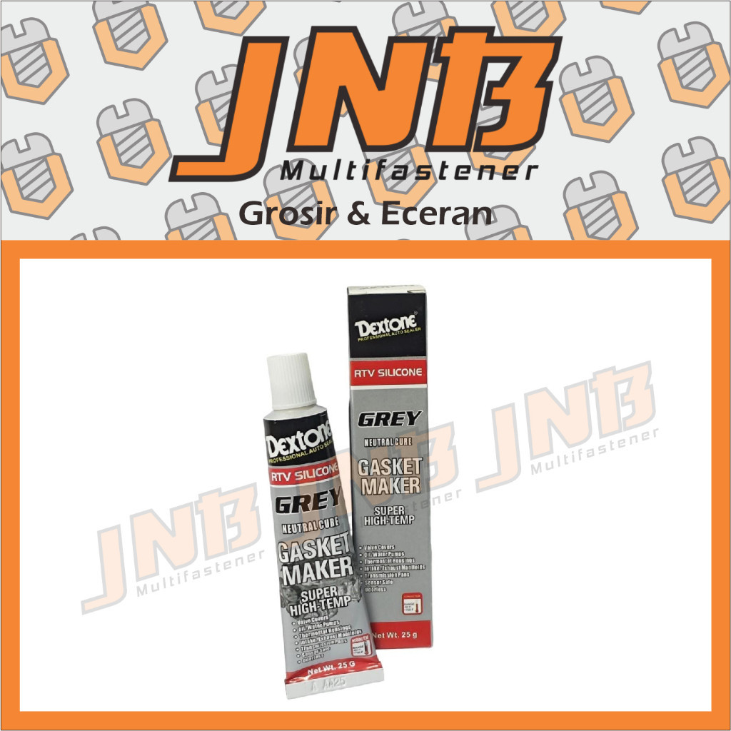 Lem Dextone Gasket Maker RTV Neutral Silver Grey 25 - 50 Gram
