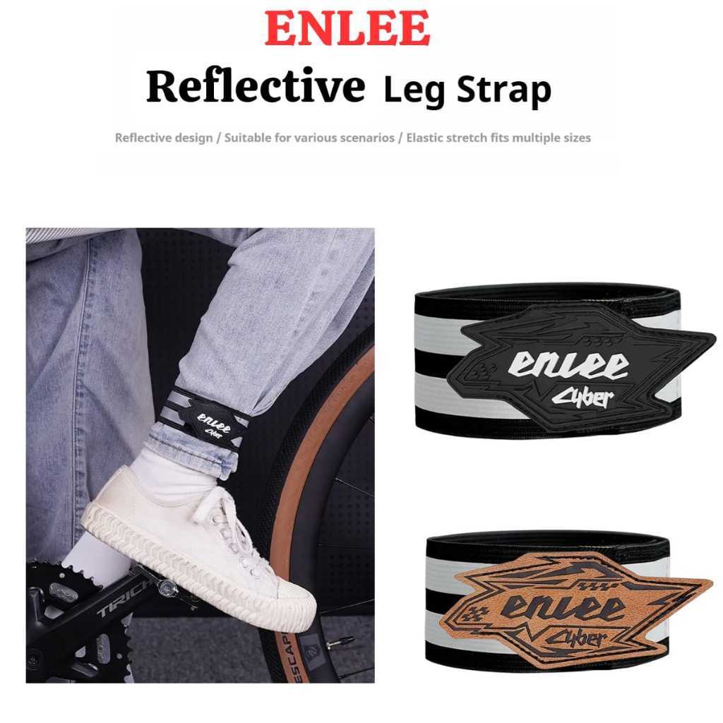 Foto Enlee Gelang Strap Velcro Reflector Safety Reflective Arm Foot Band Pelindung Night Riding Sepeda Running