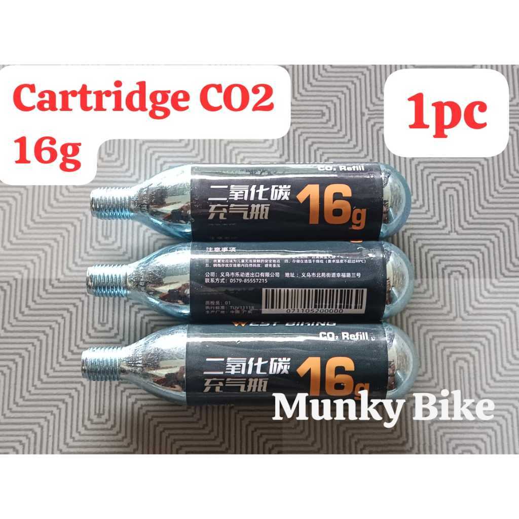 Foto West Biking Cartridge Inflator Portable Refill Pompa Ban Instan CO2 Pump Sepeda 16g