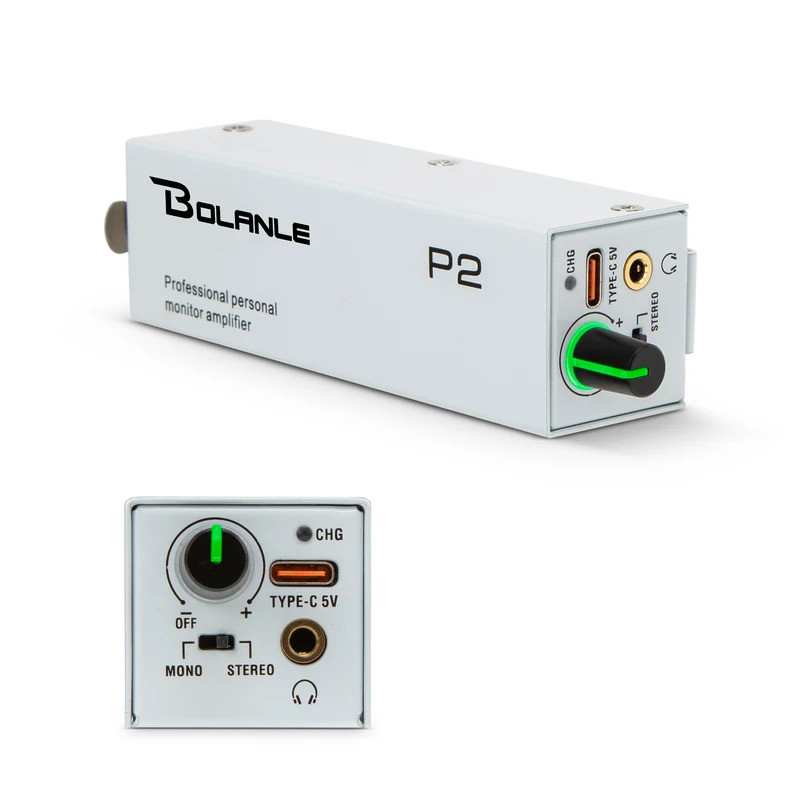 Bolanle P2 USB C PRO IEM Ultra-Compact Personal In-Ear Monitor Amplifier