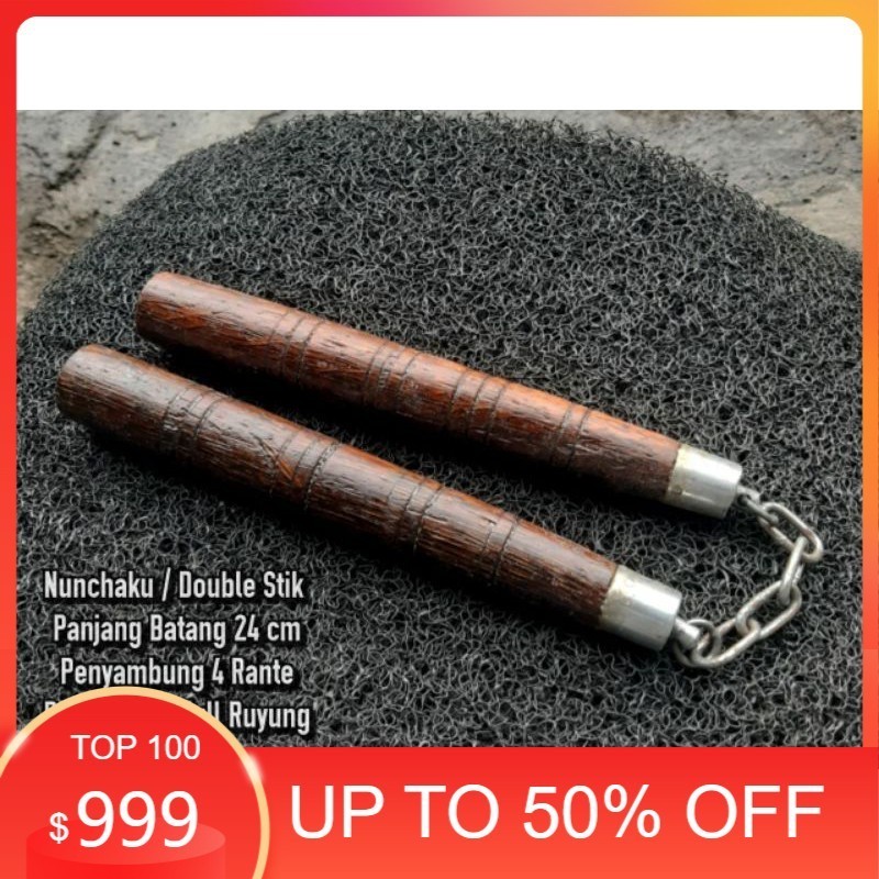 Double stik / nunchaku/ ruyung model kayu dobel stik kayu Nunchaku kayu LOKAL GLGU