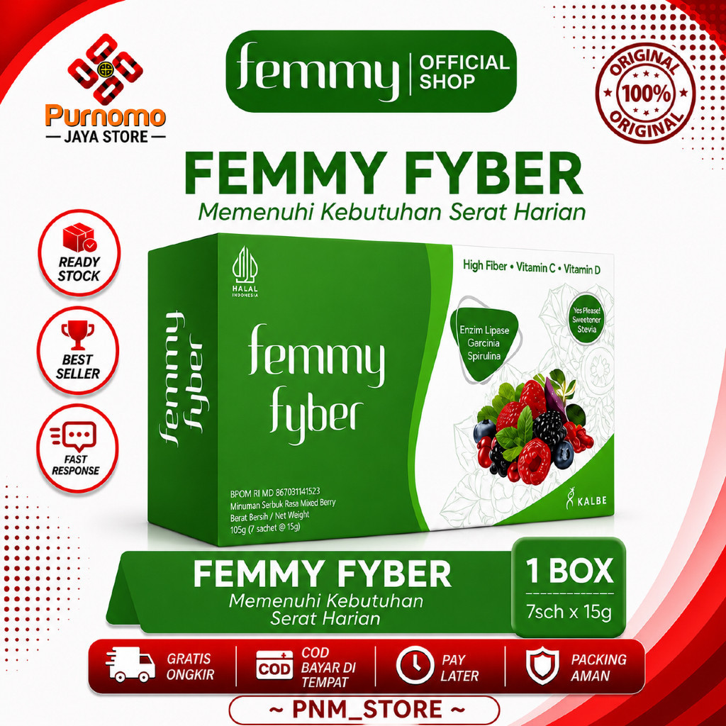 Femmy Fyber Minuman Diet Fiber 1 box (7 stick 15gr)