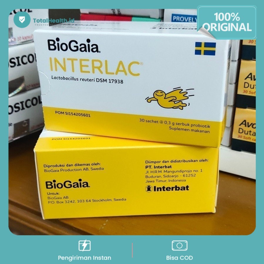 Interlac Sachet / Interlac Sachet untuk Bayi Obat diare Probiotics / Interlak