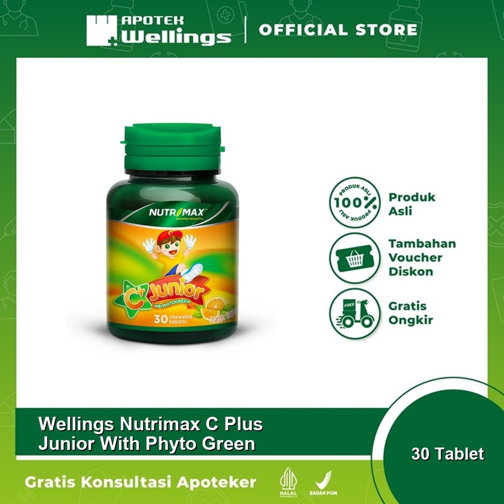 Wellings Nutrimax C Plus Junior With Phyto Green 30 Tablet