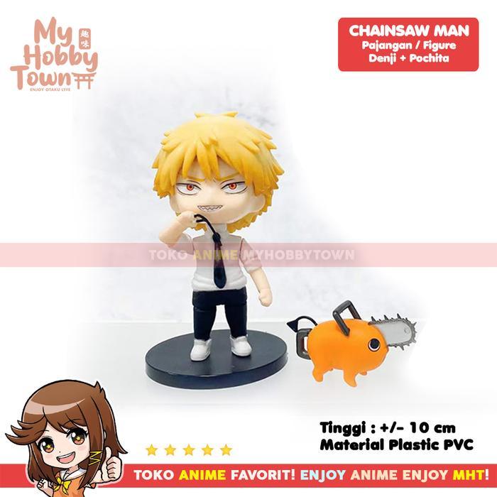 Figure Anime Chainsaw Man Denji Power Pochita Satuan - Denji Pochita