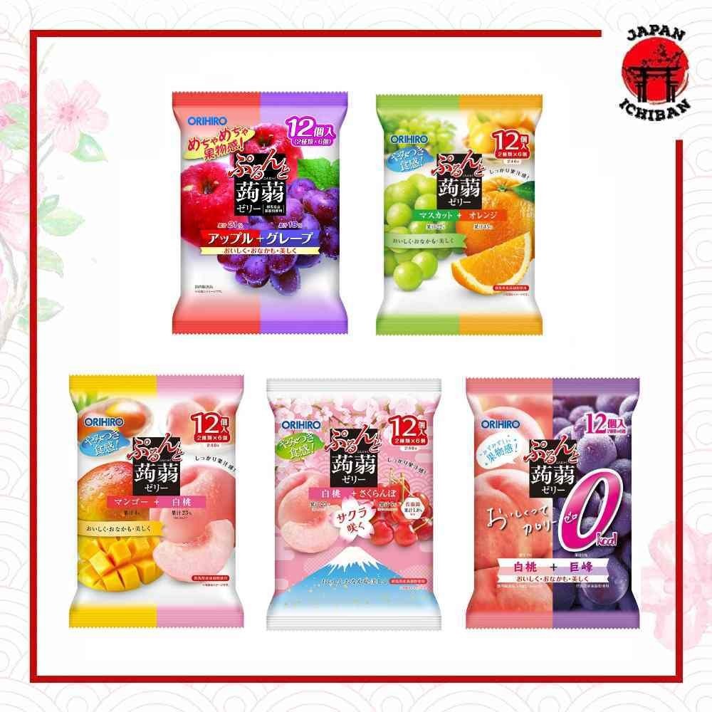 Orihiro Konyaku Jelly Pouch Big Size 12pcs (Original Jepang)