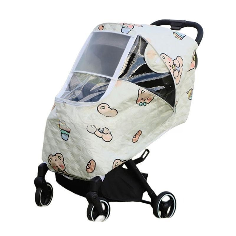Baby Pushchair Cover with Zippers Pram Accessories Breathable Universal Baby Pram Pram Rain Cover