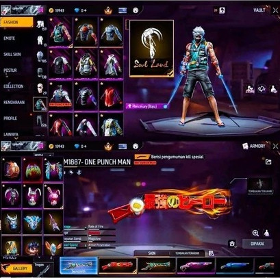 Cod akun fire free sultan S 1 terbaru sg opm