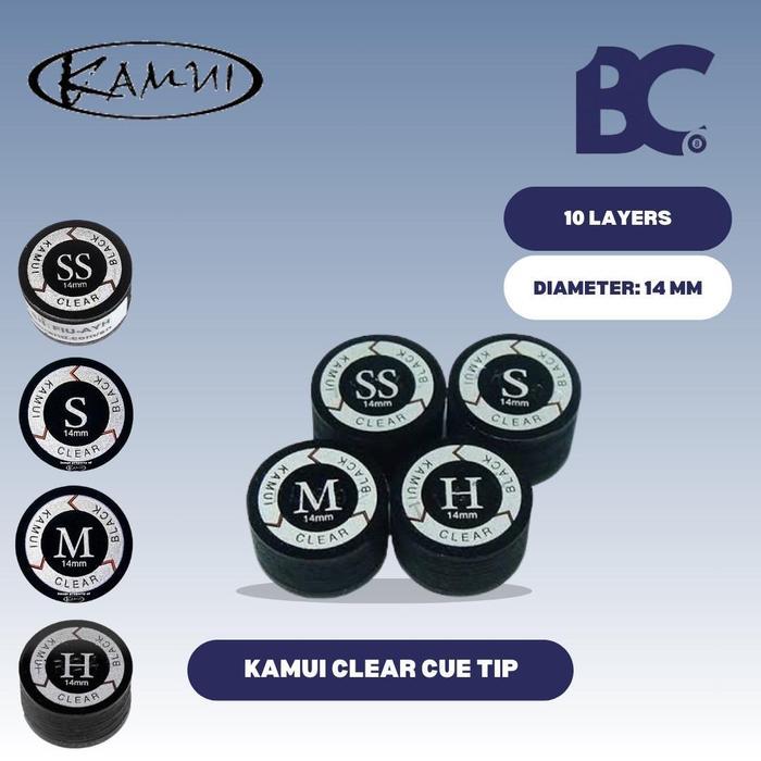 Kamui Black  Master Tip Billiard - Master Tip - Master Tip Billiard - Tip Billiard - Cue Tip - Soft