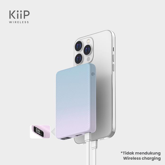 [Promo] KiiP E48 Power Bank Fast Charging 20W Quick Charge Type C PD - E48 Hitam terlaris