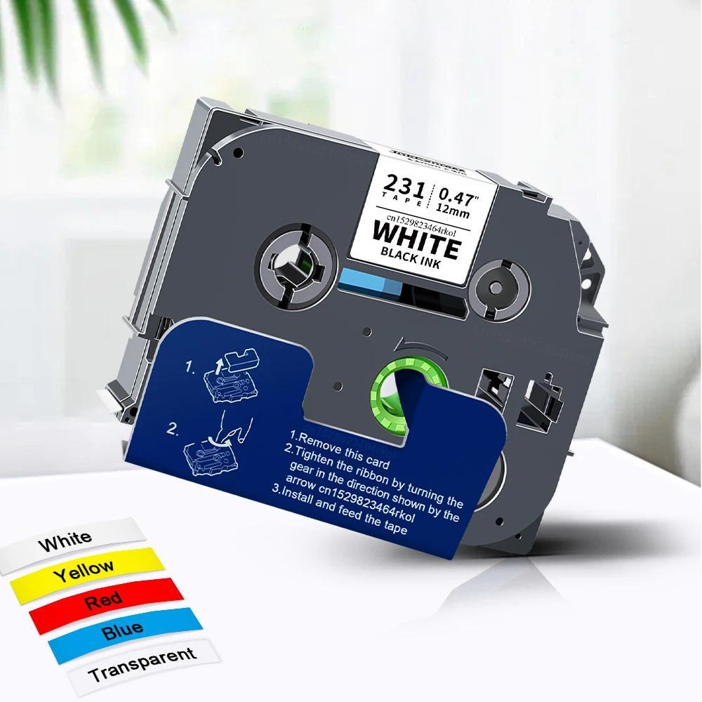 6/9/12mm Laminated Tape Compatible Brother TZe Tape tze231 tze-231 tze131 tze221 tze631 for Brother 