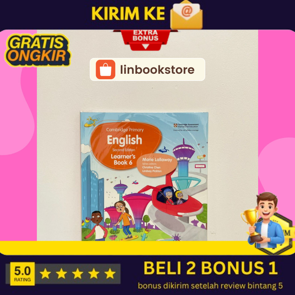 Buku Bekos/Second Combridge Primory English Second Edition Leoner's Book 6 Boost FREE SAMPUL (BUKAN 