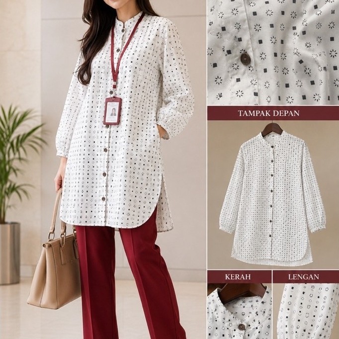 Masayu Batik - Tunik Batik Wanita Jumputan Original