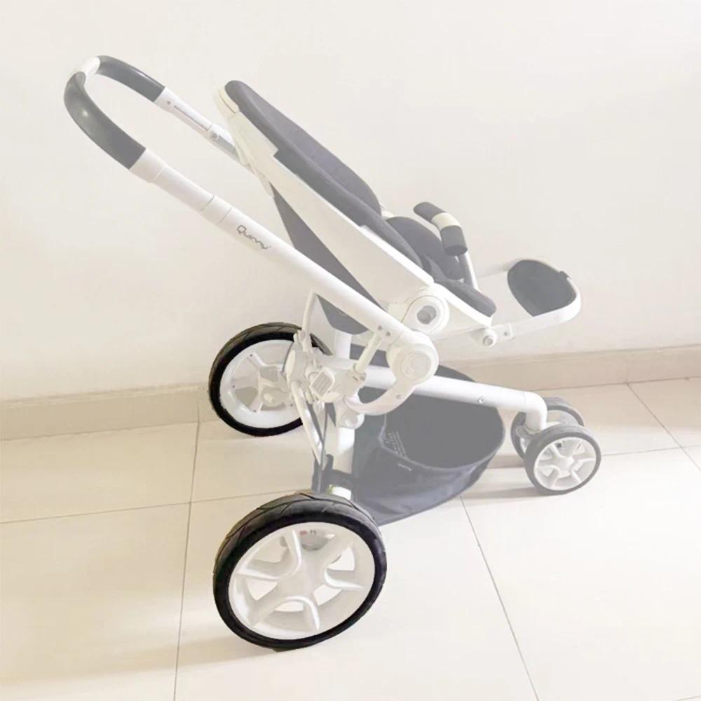 Custom Buggy Rear Tire For Quinny Moodd( Not Buzz Xtra ) Back Wheel With Tread PU Tubeless Baby Stro